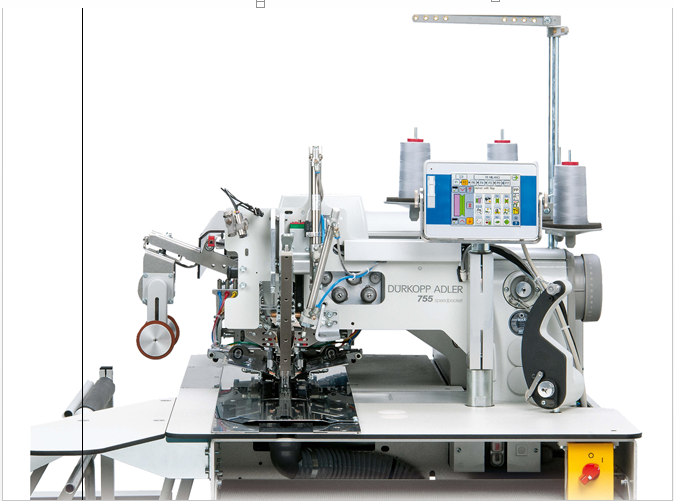 Sewing unit for runstitching of rectangular piped pockets, flap pockets and welt pockets machine